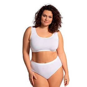 Ulla Popken 790724 Siyah Kadın Spor Sütyen
