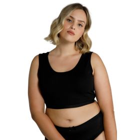Ulla Popken 791580 Siyah Kadın Spor Sütyen