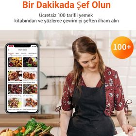 Ultenic K10 XL Airfryer 5 lt Siyah Fritöz