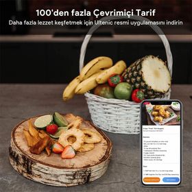 Ultenic K20 XXL 8 lt Siyah Airfryer