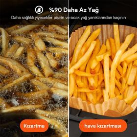 Ultenic K20 XXL 8 lt Siyah Airfryer