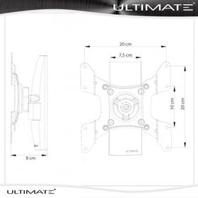 Ultımate RX-202S 15-40 Hareketli LCD-LED TV Askı Aparatı