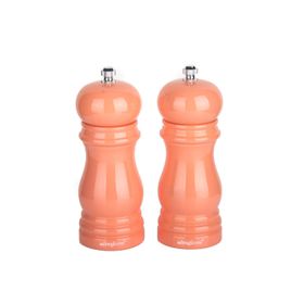 UltraForm 14 cm Pembe Ahşap Karabiber ve Tuz Değirmen Seti