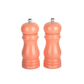 UltraForm 14 cm Pembe Ahşap Karabiber ve Tuz Değirmen Seti