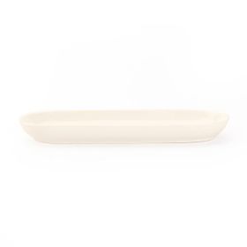 UltraForm 19x7 cm Porselen Beyaz Sunum Tabağı