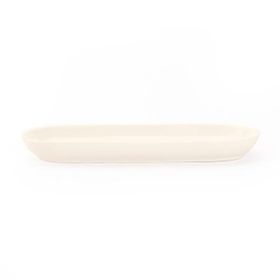UltraForm 19x7 cm Porselen Beyaz Sunum Tabağı