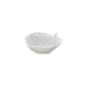 UltraForm 9x8 cm Beyaz Porselen Yaprak Kase