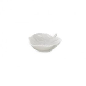 UltraForm 9x8 cm Beyaz Porselen Yaprak Kase