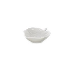 UltraForm 9x8 cm Beyaz Porselen Yaprak Kase