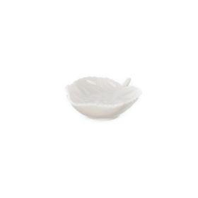 UltraForm 9x8 cm Beyaz Porselen Yaprak Kase