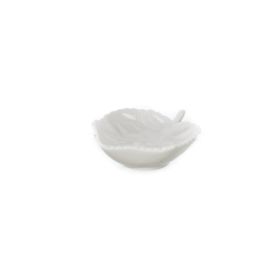 UltraForm 9x8 cm Beyaz Porselen Yaprak Kase