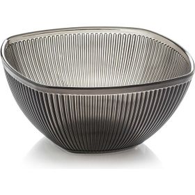 UltraForm Barok Büyük Füme Kare Salata Kasesi