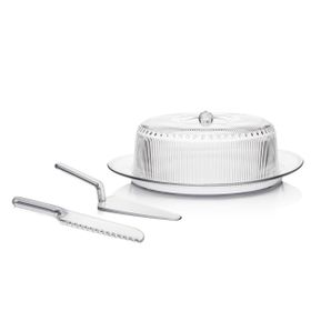 UltraForm Barok Şeffaf Kek Servis Set