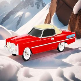 Ultratekno 1966 Cadillac Model Retro Araba Kırmızı Bluetooth Hoparlör