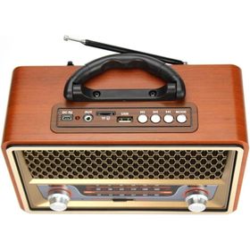 Ultratekno BT5.0 UT-157BT Nostaljik Görünümlü Ahşap Radyo Bluetooth Hoparlör