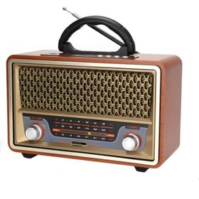 Ultratekno BT5.0 UT-157BT Nostaljik Görünümlü Ahşap Radyo Bluetooth Hoparlör