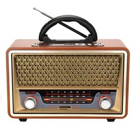 Ultratekno BT5.0 UT-157BT Nostaljik Görünümlü Ahşap Radyo Bluetooth Hoparlör