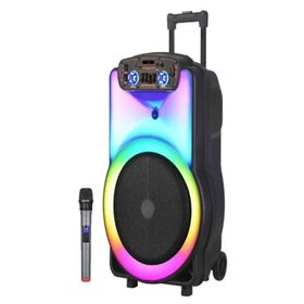 Ultratekno NDR Y-12 Full RGB Panel 40 W Taşınabilir Büyük Boy Mikrofonlu Bluetooth Hoparlör