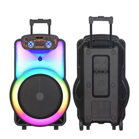 Ultratekno NDR Y-12 Full RGB Panel 40 W Taşınabilir Büyük Boy Mikrofonlu Siyah Bluetooth Hoparlör