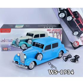 Ultratekno WS-1934 Pontiac Sedan Diecast Araba Mavi Bluetooth Hoparlör