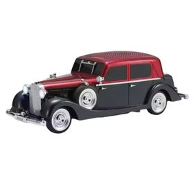 Ultratekno WS-1934 Pontiac Sedan Diecast Araba Siyah Kırmızı Bluetooth Hoparlör