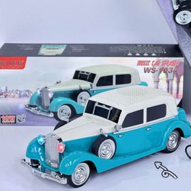 Ultratekno WS-1934 Pontiac Sedan Diecast Araba Turkuaz Bluetooth Hoparlör