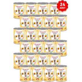 Ultravita 24x415 gr Premium Yüksek Proteinli Sığır Konserve Yetişkin Köpek Maması