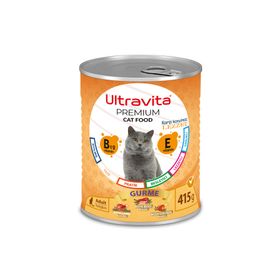 Ultravita 415 gr Premium Yüksek Proteinli Gurme Etli Konserve Yaş Kedi Maması