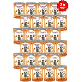 Ultravita Premium Yüksek Proteinli Tavuk Etli Konserve 24x415 gr Yaş Kedi Mama