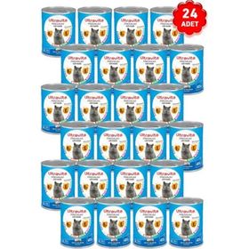 Ultravita Yüksek Proteinli Balık Etli Konserve Yaş 24x415 gr Kedi Mama