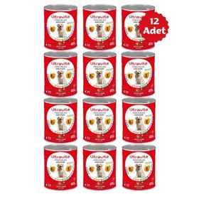 Ultravita Yüksek Proteinli Kuzu Etli Konserve Yaş 12x415 gr Kedi Mama