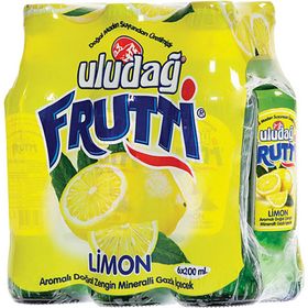 Uludağ 200 ml Frutti Limonlu Maden Suyu (6 adet)