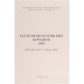 Uluslararası Türk Dili Kongresi 1992