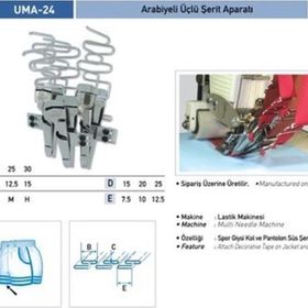Uma 1İ014-5 25X12 mm UMA-24 Arabiyeli Üçlü Şerit Aparatı