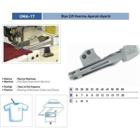 Uma A1377 28X7mm / UMA-17 Reçme Bant Ayarlı Çift Kıvırma Apara