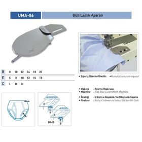 Uma A359-1 8X10 / UMA-86 Gizli Lastik Temiz Katlama Aparatı
