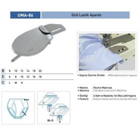Uma A359-1 8X10 / UMA-86 Gizli Lastik Temiz Katlama Aparatı
