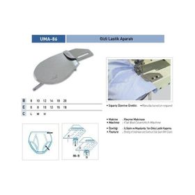 Uma A359-1 8X10 / UMA-86 Gizli Lastik Temiz Katlama Aparatı