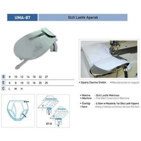 Uma A923-1 8X10/ UMA-87 Gizli Lastik Tek Katlama Aparatı