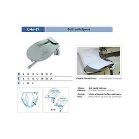 Uma A923-1 8X10/ UMA-87 Gizli Lastik Tek Katlama Aparatı