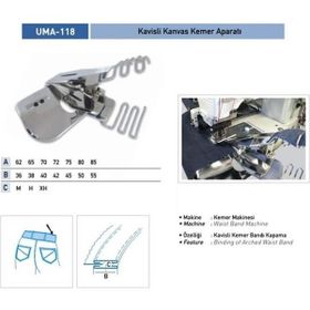 Uma AKR21-10 62X36 XH / UMA-118 Kavisli Kemer Aparatı