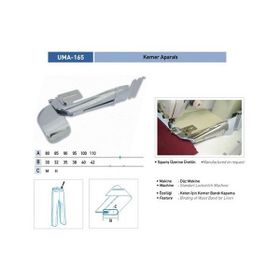 Uma B1354 85x32 mm / UMA-165 Lastikli Kemer Apara