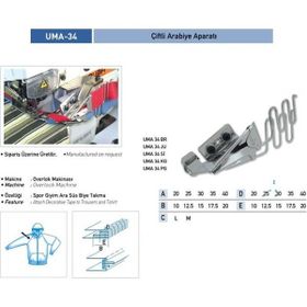 Uma U1181 20X10 mm / UMA-34 Çift Arabiye Aparatı