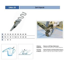 Uma UMA25K 20X10 mm / UMA-25K Çiftli Şerit Apara