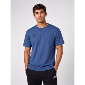 Umbro NF0150 Season Erkek Petrol Mavi Pamuklu Spor Tişört