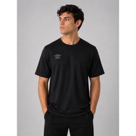 Umbro Season NF0150 Erkek Siyah Pamuklu Spor Tişört