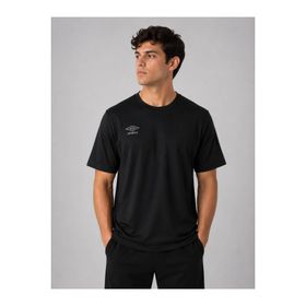 Umbro Season NF0150 Erkek Siyah Pamuklu Spor Tişört