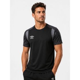 Umbro TF0437 Plus Training Erkek Siyah Antrenman Spor Tişörtü