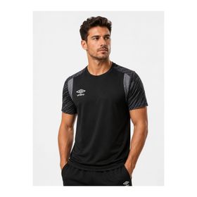 Umbro TF0437 Plus Training Erkek Siyah Antrenman Spor Tişörtü