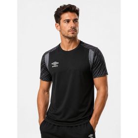 Umbro TF0437 Plus Training Erkek Siyah Antrenman Spor Tişörtü